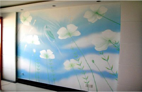 伊川县画墙绘怎么画好白云的蓬松感？