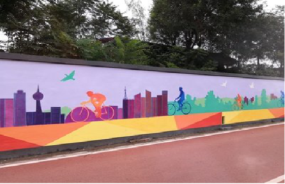 伊川县墙体彩绘-围墙