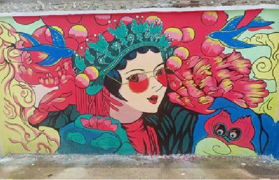 伊川县墙体彩绘-网红墙