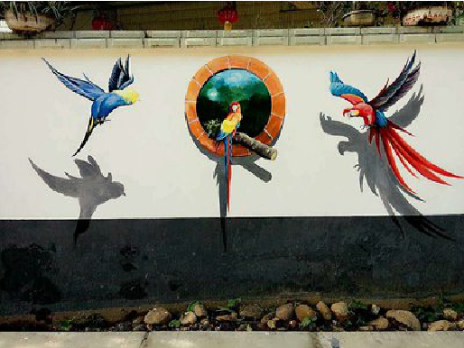 伊川县视觉错位-3D墙绘设计