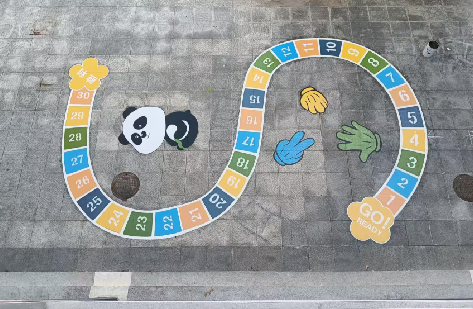 伊川县地面游戏彩绘