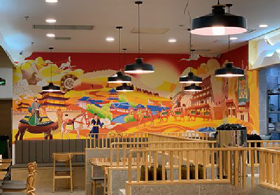 伊川县商业空间彩绘介绍。