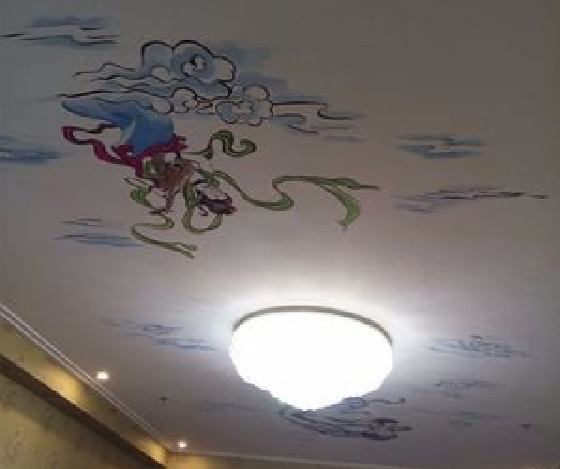 伊川县如何快速绘制天花板上的手绘墙？