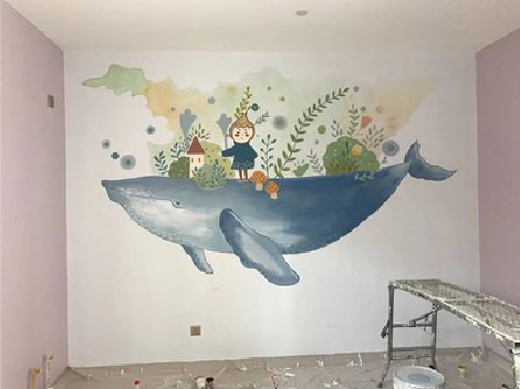 伊川县手绘墙的特点及优势。